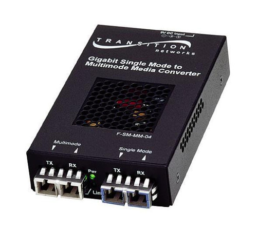 F-SM-MM-04(LH) Transition Networks F-SM-MM-04(LH) Gigabit Ethernet SM to MM Media Converter 1x SC 1x SC 100Base-SX 1000Base-LX External