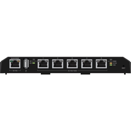 TS-5-POE Ubiquiti Networks TOUGHSwitch PoE Manageable 2 Layer Supported Wall Mountable Desktop (Refurbished)