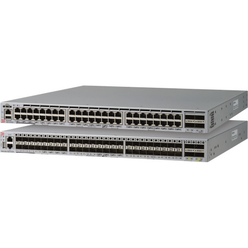 XBR-VDX6740T-56-1GF Brocade VDX 6740T-1G Layer 3 Switch 48 Network, 4 Expansion Slot Manageable Twisted Pair, Optical Fiber Modular 3 Layer Supported 1U High
