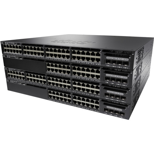 EDU-C3650-48FD-S Cisco Catayst WS-C3650-48FD 48-Ports PoE+ Stack Port Twisted Pair 10/100/1000 Layer3 Manageable Rack-Mountable 1U and Standalone Switch with 2x SFP+