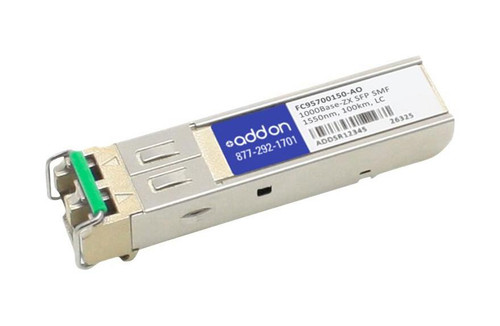 FC95700150-AO AddOn 1Gbps 1000Base-ZX Single-mode Fiber 80km 1550nm LC Connector SFP Transceiver Module