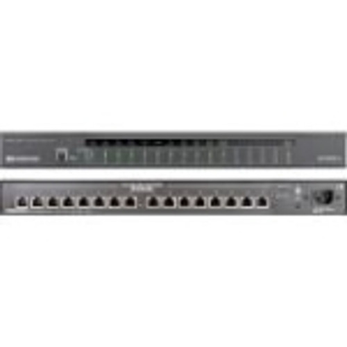 CEN-SWPOE-16 Crestron 16-Port Managed PoE Switch 16 Ports Manageable 10/100/1000Base-T 16 x Network Twisted Pair Gigabit Ethernet 2 Layer Supported 1U High