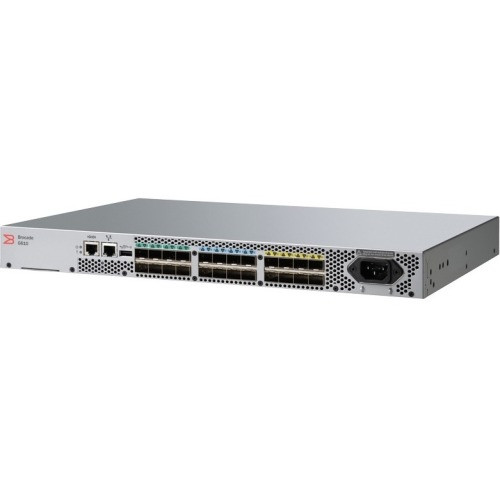 BR-G610-8-0 Brocade G610 Switch 32 Gbit/s 8 Fiber Channel Ports Manageable Rack-mountable 1U (Refurbished)