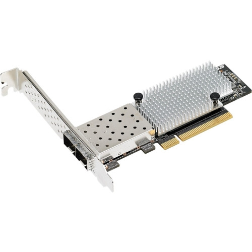 90SC06N0-M0UAY0 ASUS Dual-Ports SFP+ 10Gbps Gigabit Ethernet PCI-Express x8 Network Adapter