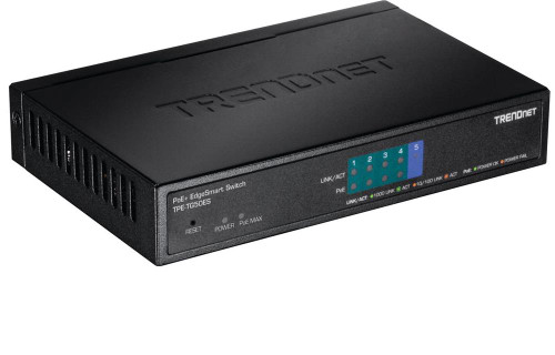 TPE-TG50ES TRENDnet EdgeSmart Ethernet Switch 5 x Gigabit Ethernet Network Twisted Pair 2 Layer Supported (Refurbished)