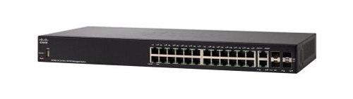 SF350-24P-K9-JP Cisco SF350-24P 24-Ports 10/100 POE Managed Switch (Refurbished)