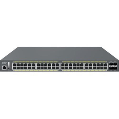 ECS1552P EnGenius Cloud Managed 48-Port Gigabit PoE+ Switch with 4 SFP+ Ports - 48 Ports - Manageable - 3 Layer Supported - Modular - 410 W PoE Budget -
