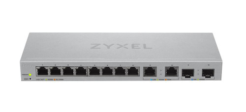 XGS1210-12 ZYXEL 12-Port Web-Managed Multi-Gigabit Switch with 2-Port 2.5G and 2-Port 10G SFP+ - 12 Ports - Manageable - 2 Layer Supported - Modular - Twisted