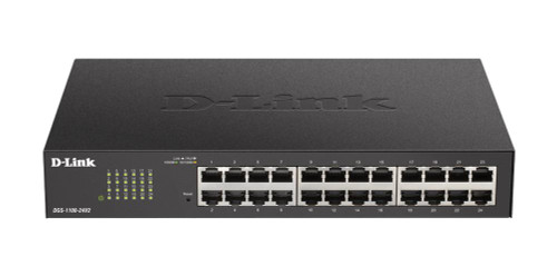 DGS-1100-24V2 D-Link DGS-1100-24V2 Ethernet Switch - 24 Ports - Manageable - 2 Layer Supported - Twisted Pair - 1U High - Rack-mountable,  (Refurbished)