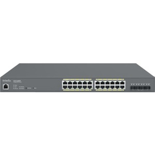 ECS1528FP EnGenius Cloud Managed 410W PoE 24Port Network Switch - 24 Ports - Manageable - 3 Layer Supported - Modular - Twisted Pair, Optical Fiber - 1U High