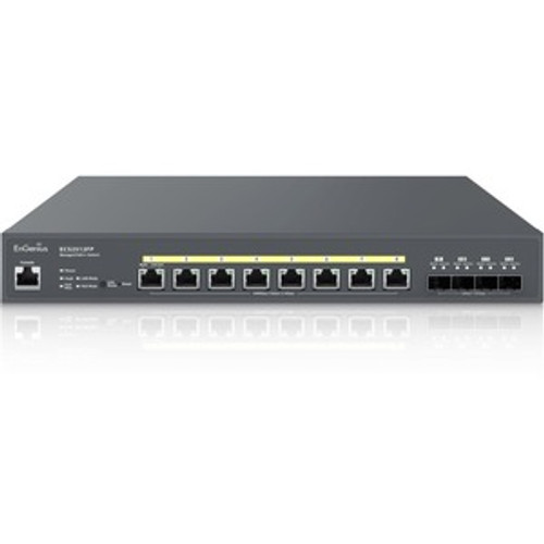 ECS2512FP EnGenius Cloud-Enabled 2.5G Base-T 240W PoE++ 8 Port Network Switch - 8 Ports - Manageable - 3 Layer Supported - Modular - Twisted Pair, Optical