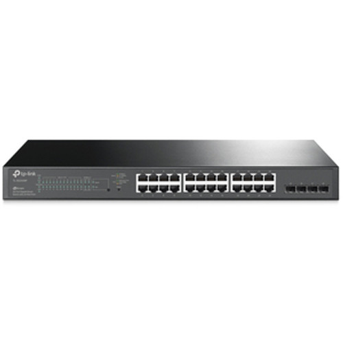 TL-SG2428P TP-Link JetStream 28-Port Gigabit Smart Switch with 24-Port PoE+ - 28 Ports - Manageable - 4 Layer Supported - Modular - 4 SFP Slots - 308.60 W