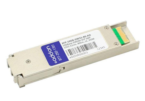 XFP-10GB-DW31-80-ACC Accortec 10Gbps 10GBase-DWDM Single-mode Fiber 80km 1552.52nm LC Connector XFP Transceiver Module