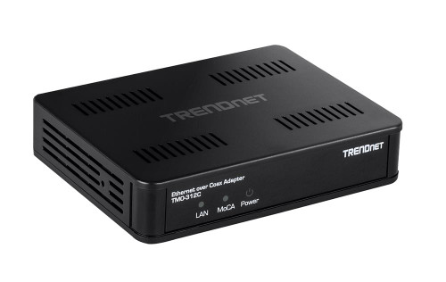 TMO-312C TRENDnet Ethernet Over Coax MoCA 2.5 Adapter, TMO-312C, Backward Compatible with MoCA 2.0/1.1/1.0, RJ-45 Gigabit LAN Port, Supports Net Throughput