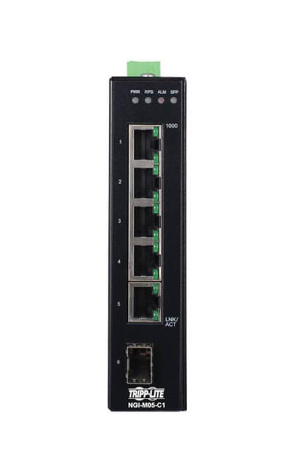 NGI-M05-C1 Tripp Lite NGI-M05-C1 Ethernet Switch - 5 Ports - Manageable - Gigabit Ethernet - 10/100/1000Base-T, 100Base-FX, 1000Base-X, 1000Base-SX/LX - TAA