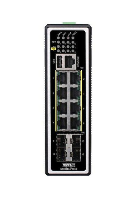 NGI-M08C4POE8-2 Tripp Lite NGI-M08C4POE8-2 Ethernet Switch - 8 Ports - Manageable - Gigabit Ethernet - 10/100/1000Base-T, 100Base-FX, 1000Base-X, 1000Base-SX/LX -