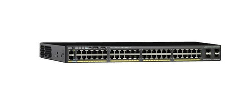 WS-C2960X-48TS-L++ Cisco Catalyst 2960-X 48-Ports 10/100/1000Base-T RJ-45 PoE USB Manageable Layer2 Rack-mountable Switch with 4x SFP Ports (Refurbished)