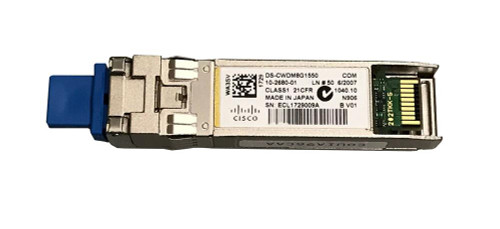 DS-CWDM8G1550 Cisco 8Gbps 8GBase-CWDM Fibre Channel Single-mode Fiber 40km 1550nm Duplex LC Connector SFP+ Transceiver Module