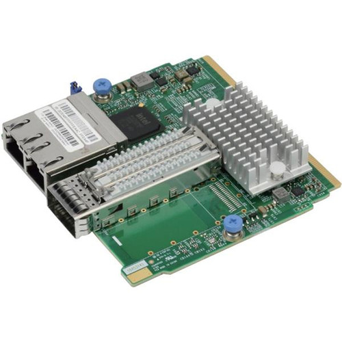 AOC-MHIBF-m1Q2G SuperMicro ConnectX-3 Pro InfiniBand FDR Single-Port QSFP 40Gbps Network Adapter with Dual RJ-45 Connector
