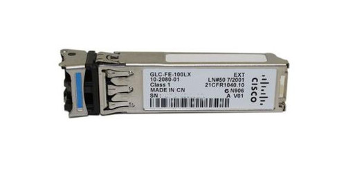 GLC-FE-100LX-RF-ETA Cisco 100Mbps 100Base-LX Single-mode Fiber 10km 1310nm Duplex LC Connector SFP Transceiver Module