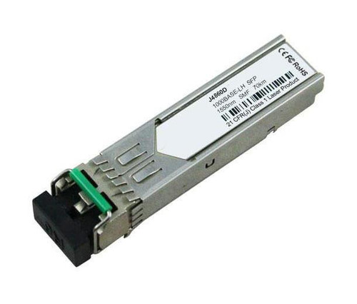 J4860DR HP ProCurve 1Gbps 1000Base-LH Single-mode Fiber 70km 1550nm Duplex LC Connector SFP (mini-GBIC) Transceiver Module