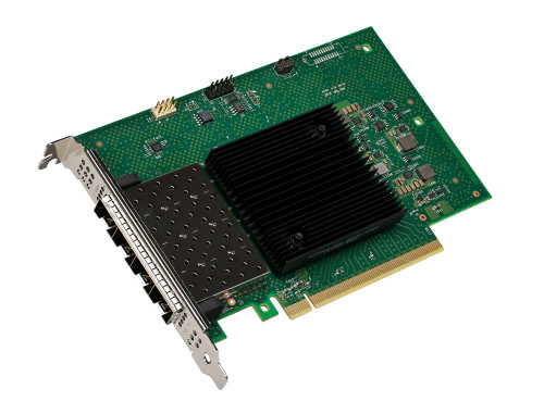 E810-XXVDA4 Intel Quad-port PCI Express 4.0 X16 Low Profile 25 Gigabit Sfp28 X 2 Ethernet Network Adapter