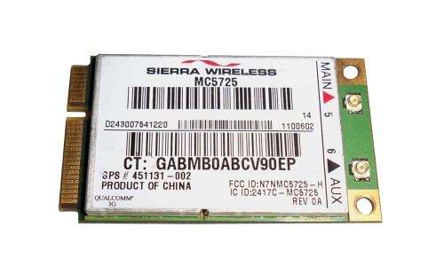 451131-002 HP 802.11b/g HS USB 2.0 Mini PCI Wireless LAN Card