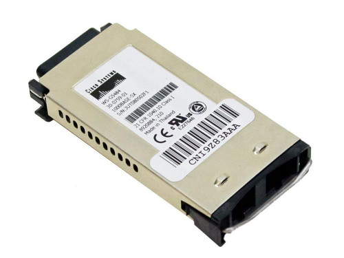 WS-G5484 Cisco 1Gbps 1000Base-SX Multi-mdoe Fiber Short Wave 550m 850nm Duplex SC Connector GBIC Transceiver Module (Refurbished)