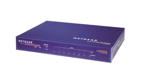 FVS318NA NetGear ProSafe VPN Firewall 8 with 8-Ports 10/100Mbps Switch (Refurbished)