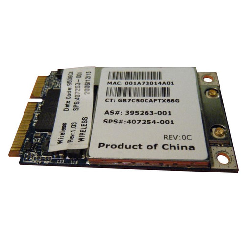 407253R-002 HP 54Gbps IEEE 802.11a/b/g Mini PCI WLAN Wireless Network Card for Pavilion DV5100 series