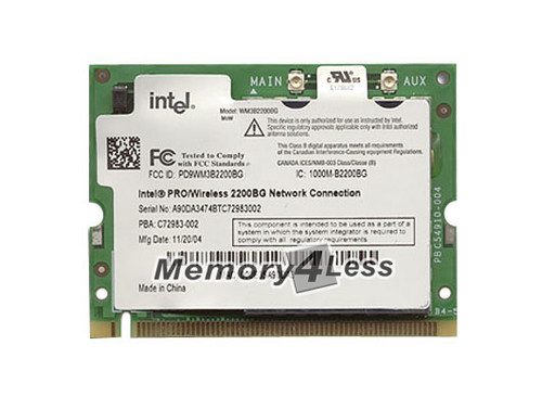 1007909 Gateway Intel PRO Wireless Calexico 2100 LAN 3B mini PCI Adapter IEEE 802.11b