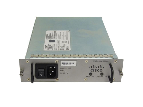 PWR-C49M-1000AC Cisco 1000-Watt AC Power Supply for Catalyst 4900M Series (Refurbished)