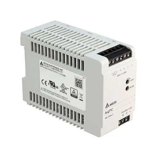 DRS-24V100W1AR Delta Electronics DIN Rail Power Supply 24V 100-Watt DIN Rail Power Supply with Relay