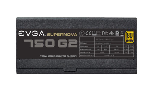 220-G2-0750-X3 EVGA SuperNOVA 750 G2 750-Watts 80 Plus Gold Power Supply