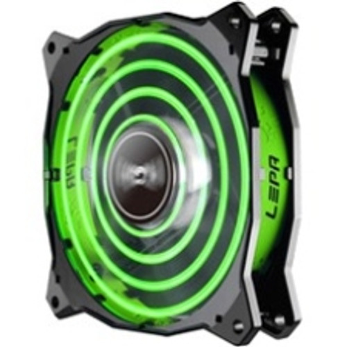 LPCPA12P-G LEPA CHOPPER ADVANCE Cooling Fan 120 mm 1500 rpm70.4 CFM 20 dB(A) Noise Barometric Oilless Bearing Green LED