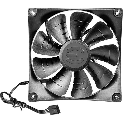 400-HY-FX13-KR EVGA FX13 Fan, 140mm, 3 Year Warranty 1 x 140 mm 2200 rpm 1 x 113.5 CFM 39.5 dB(A) Noise Teflon Nano-Steel Bearing 4-pin PWM 9.1 Year Life