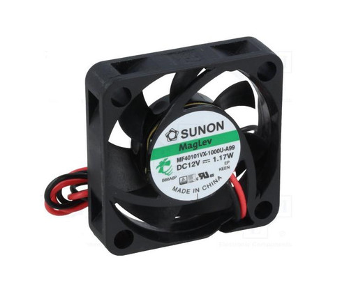 MF40101VX-1000U-A99 Sunon 40x10mm 12VDC 9.9CFM 1.05W 31.4dBA 8500RPM 0.25inch H2O Vapo Bearing MagLev Motor DC Fan