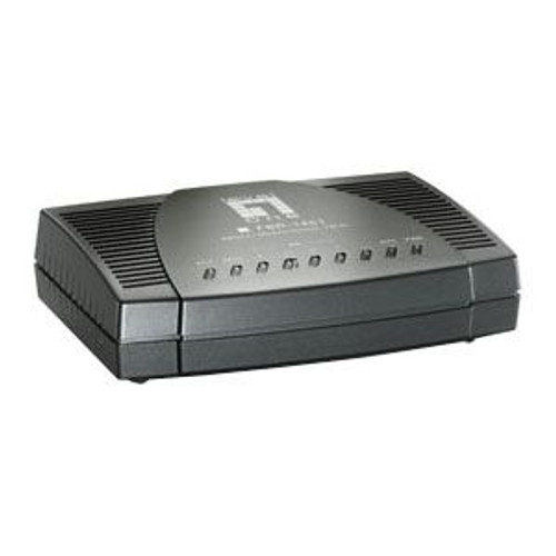 FBR-1461B LevelOne ADSL Modem Router (Annex B-UR2) 1 x ADSL WAN, 4 x 10/100Base-TX LAN (Refurbished)