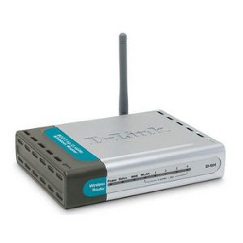 DI-524 D-Link AirPlus Wireless 802.11b 11Mbps/802.11g 54Mbps 4-Ports Router (Refurbished)