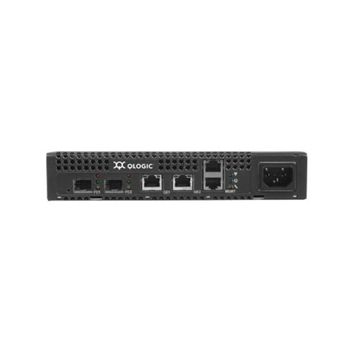 ISR6142 QLogic 2x1Gb/s IP Ports 2x2Gb/s Fibre Channel Ports 62 iSCSI Initiators 2 Management Ports with 2 SFPs and 1 Power Cord with Serial/Cat5 Cable
