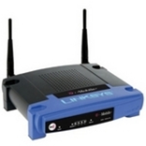 WRT54G-RG Linksys Wireless-G Broadband Router 1 x 10/100Base-TX WAN, 4 x 10/100Base-TX LAN IEEE 802.11b/g (Refurbished)