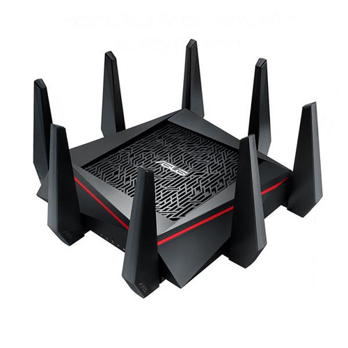 RT-AC5300 Asus RT-AC5300 IEEE 802.11ac Ethernet Wireless Router 2.40 GHz ISM Band 5 GHz UNII Band 8 x Antenna(8 x External) 5334 Mbit/s Wireless Speed 4 x