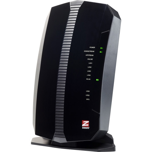 5354-00-00 Zoom 5354 IEEE 802.11n Cable Modem/Wireless Router 2.40 GHz ISM Band 343 Mbit/s Wireless Speed 4 x Network Port 1 x Broadband Port USB Gigabit