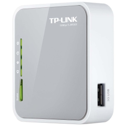 TL-MR3020 TP-Link 150Mbps Portable 3G Wireless N Router Compatible with UMTS/HSPA/EVDO USB modem 3G/WAN failover 2.4GHz 802.11n/g/b (Refurbished)