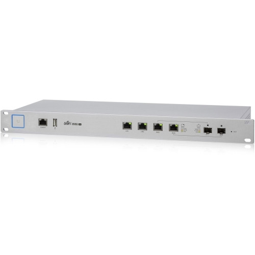 USG-PRO-4 Ubiquiti Enterprise Gateway Router with Gigabit Ethernet 4 Ports Management Port 2 Slots Gigabit Ethernet Rack-mountable (Refurbished)