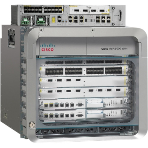 ASR-9006-DC-V2 Cisco ASR 9006 DC Chassis with PEM Version 2 6 Slots Rack-mountable (Refurbished)