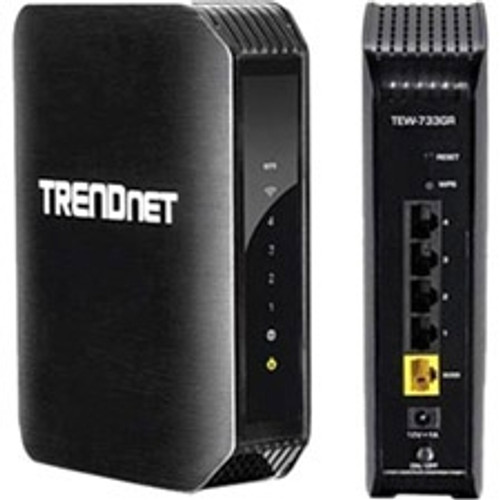 TEW-733GR TRENDnet TEW-733GR Wireless Router IEEE 802.11n 3 x Antenna 300 Mbps Wireless Speed Desktop (Refurbished)