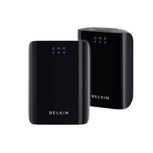 F5D4074 Belkin 200 Mbps PowerLine Network Adapter 1 x Network, 1 x Powerline 200Mbps (Refurbished)