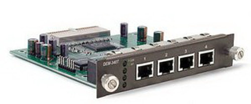 DEM-340T D-Link DEM-340T 10/100/1000Base-T Module 4 x 10/100/1000Base-T LAN Expansion Module (Refurbished)