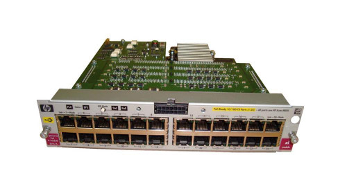 J8161-61001 HP ProCurve 24-Ports 10/100Base-TX RJ-45 Auto-sensing POE Switch Expansion Module